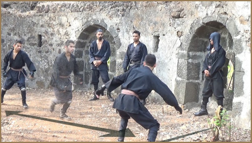ninja squad - ninjutsu training in a group